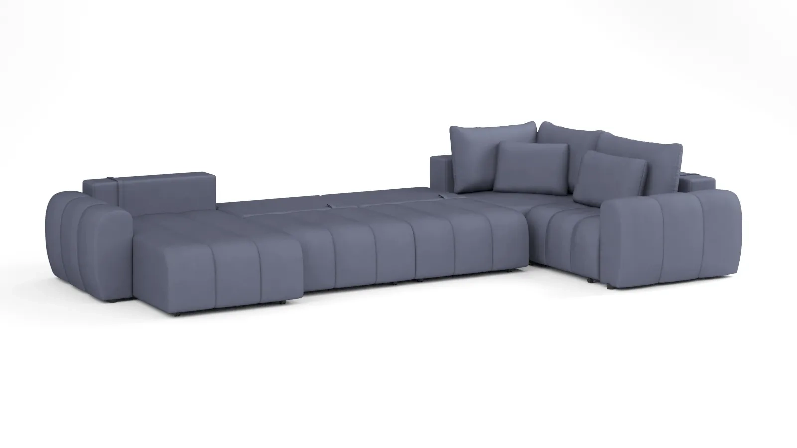 Диван -кровать П-образный Mellow-5 секц. ткань Velutto 32 247x450 — в мебель-центре Озерцо