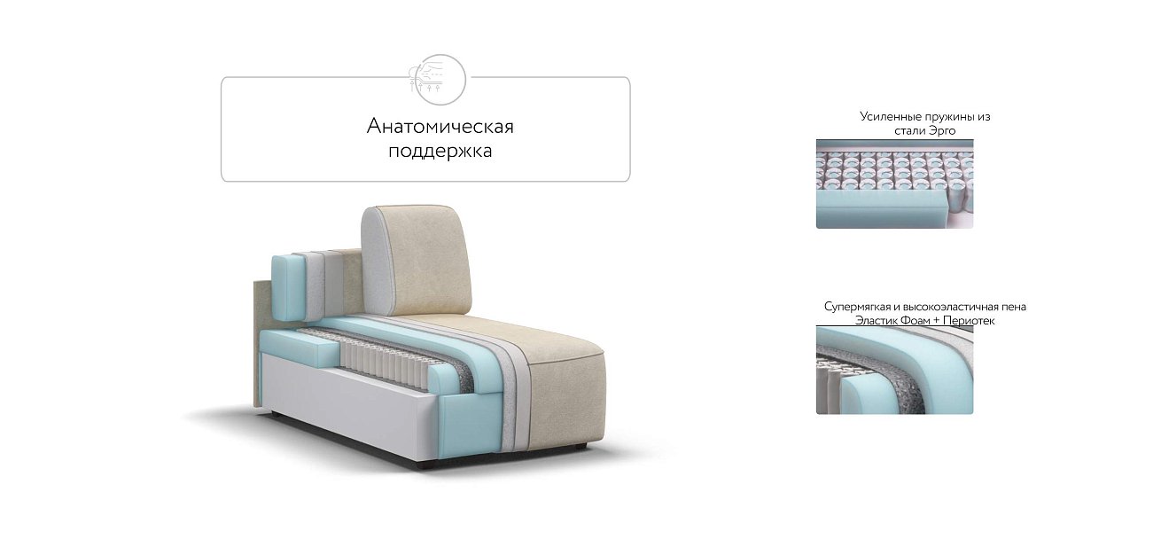 Кинг Модуль оттоманка Велюр Реал бежевый — купить в Озерце