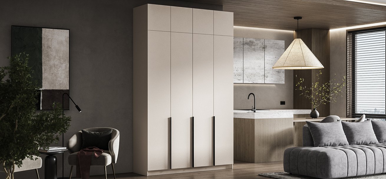 Антресоль 160 4Д Кашемир в мебель-центре Озерцо