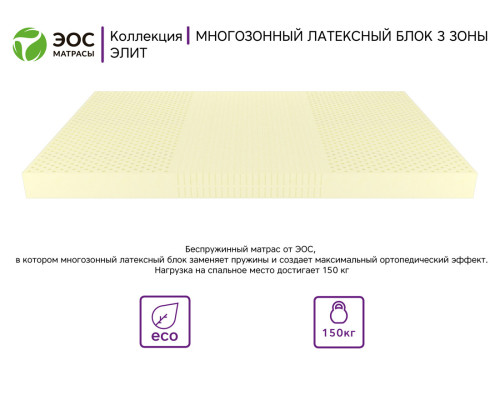 Матрас ортопедический ЭОС Элит Тип 18c 140х200 Premium Grey - купить в Озерце