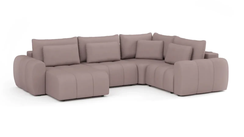 Диван -кровать П-образный Mellow-4 секц. ткань Velutto 06 247x350 — в мебель-центре Озерцо