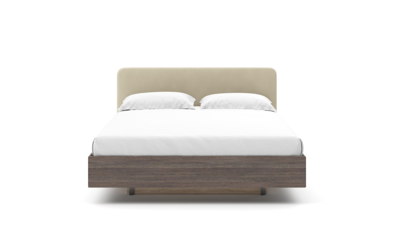 Кровать Gretta Pro, цвет меланж темный + ткань Casanova Stone, 160x200 - купить в Озерце