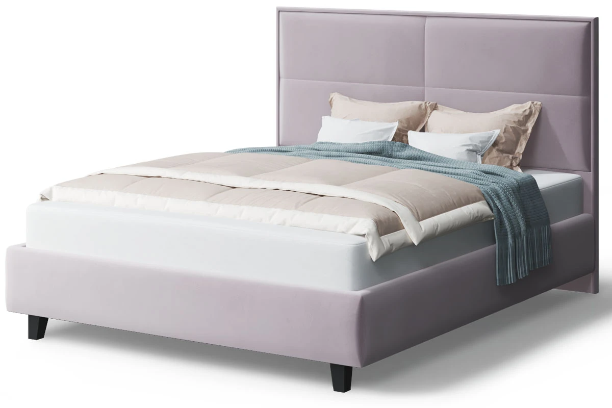 Кровать на опоре Скай с ПМ и бельев. ящ. 180х200 (Нео 15/Лиловый) - купить в Озерце