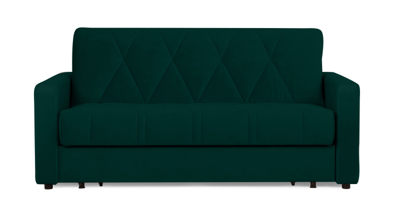 Диван - кровать Domo Pro стежка ромб, ткань Sky Velvet 42 180x216 — в мебель-центре Озерцо