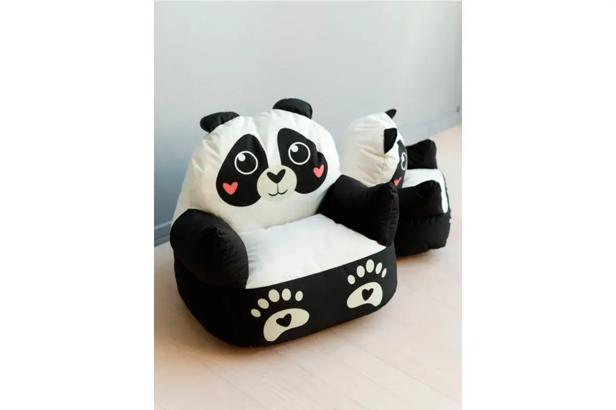 Пуфик Панда (Бело-черный) L Бело-Черный — купить в Озерце