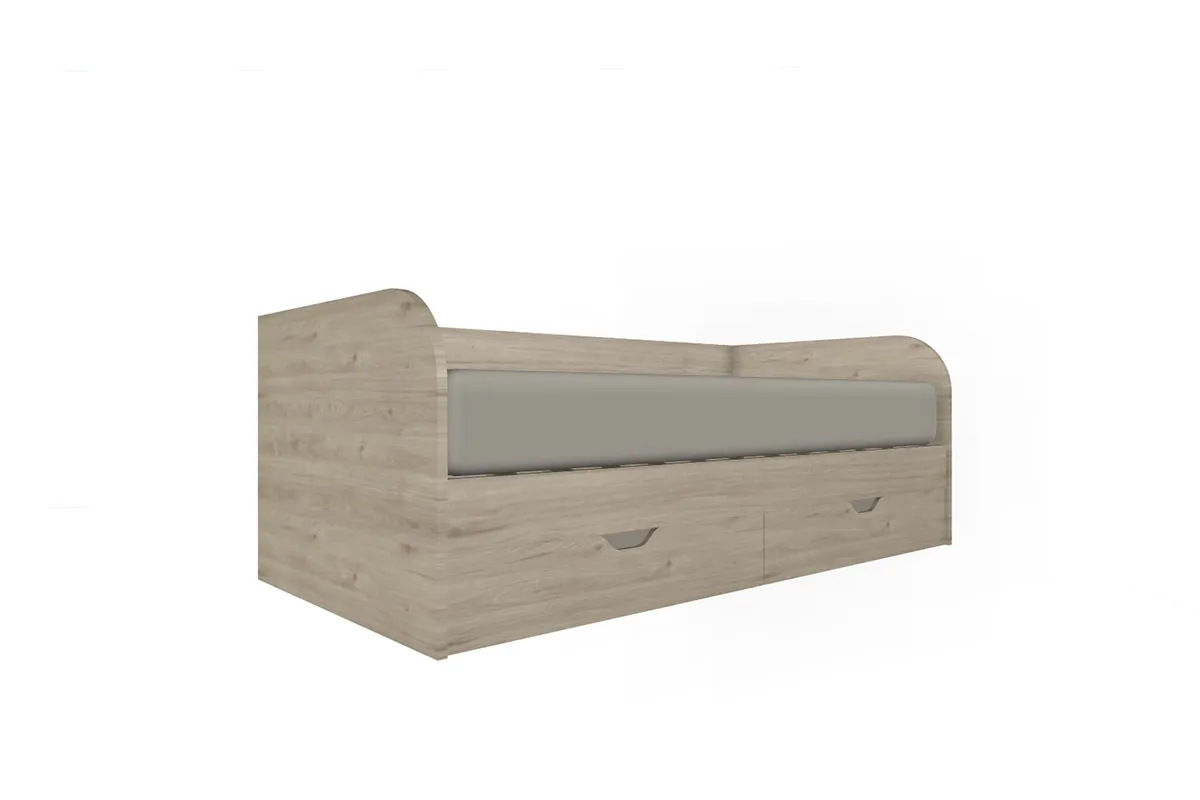 Кровать КР-117 90х190 (Гикори Джексон Светлый) - купить в Озерце