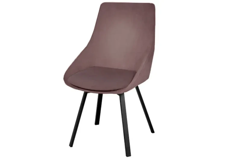 Стул Рокси (Муар черный/Велюр Dream stone серо-коричневый) СРП-131 - купить в Озерце