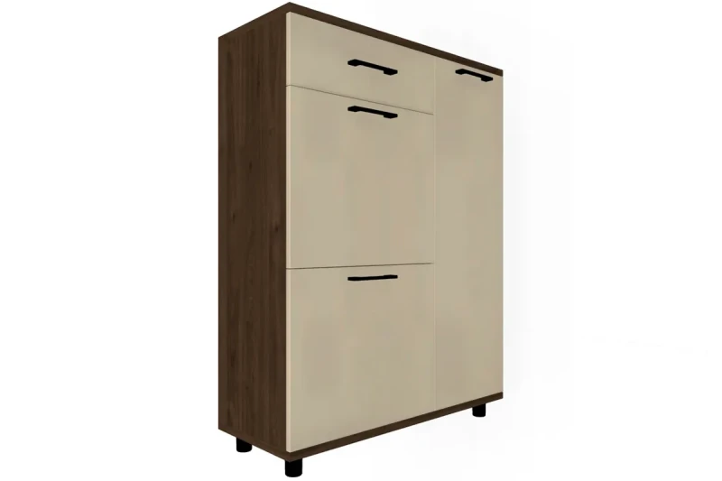 Тумба ТБ-5002-ГТ-КГ (Гикори Джексон Темный/Кашемир Глянцевый) — Мебель-центр Озерцо