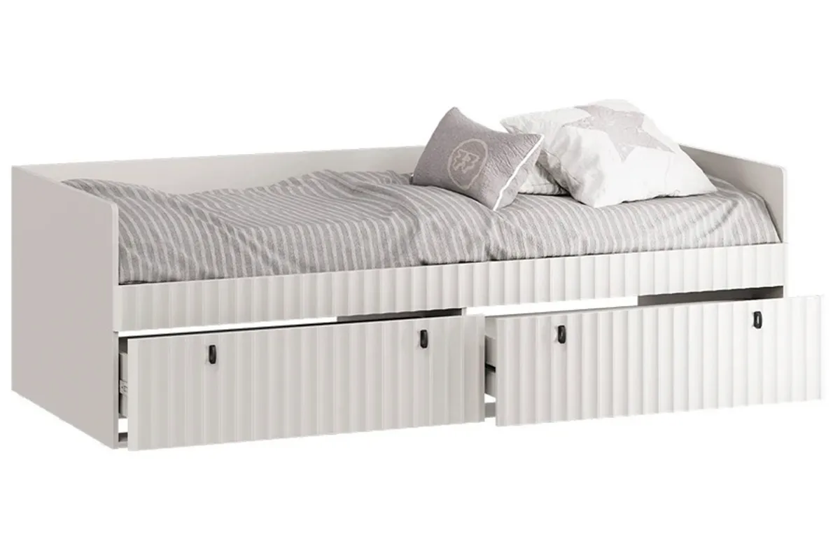 Кровать комбинированная Тиффани (900) Тип 1 (Кашемир / Кашемир матовый) - купить в Озерце