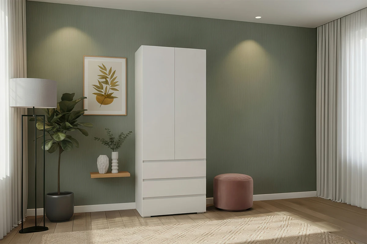 Шкаф 2-створчатый Веста (Белый) в мебель-центре Озерцо