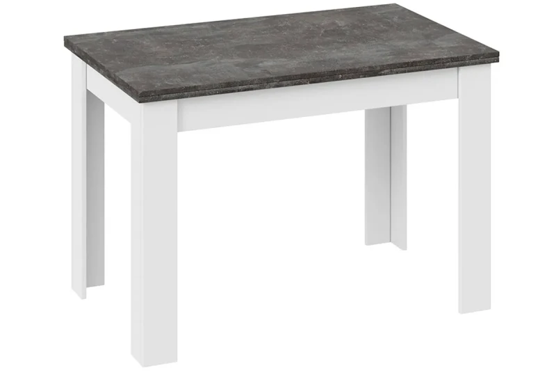 Стол раздвижной Промо тип 4 (Белый/Ателье темный) - купить в Озерце