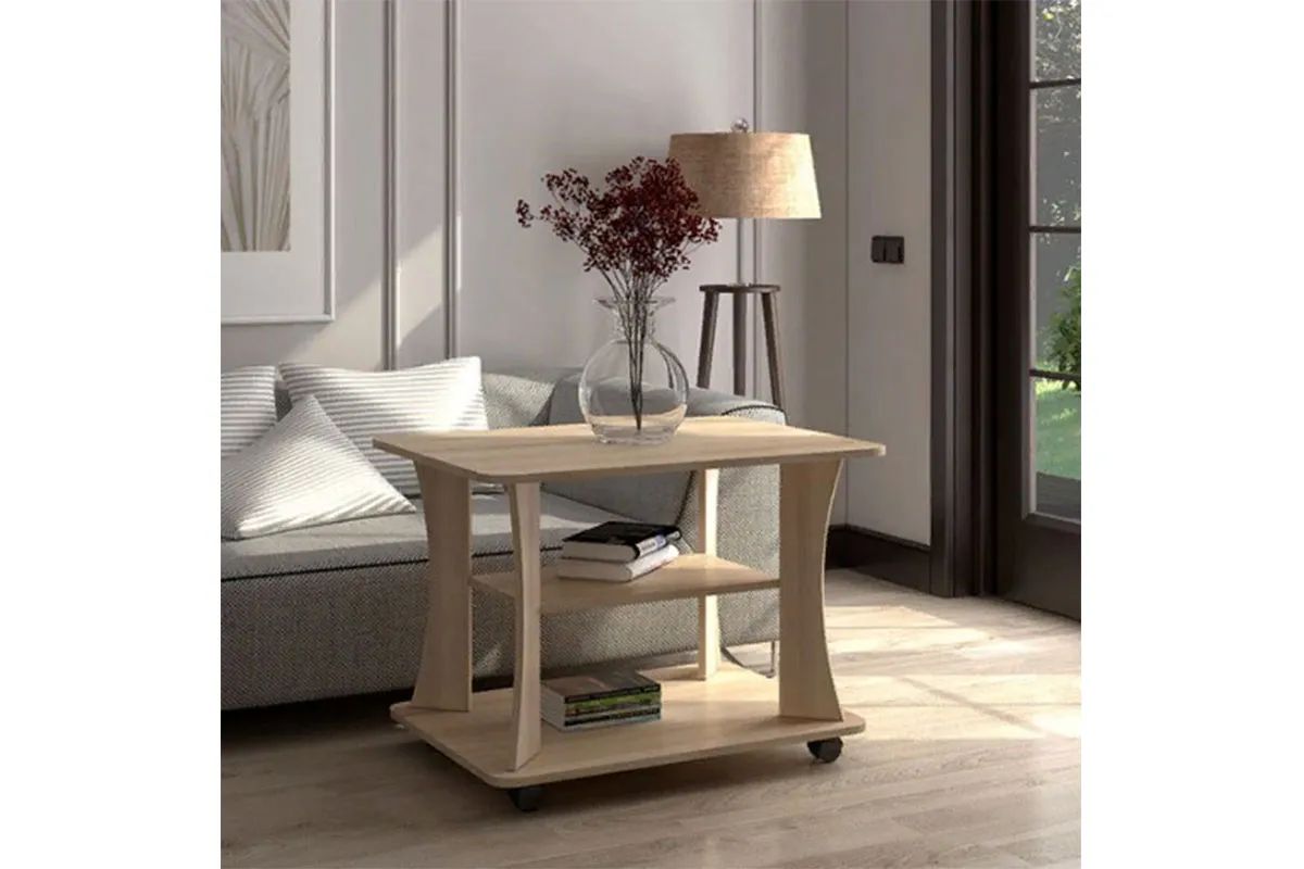 Стол журнальный П+51-21 (Ясень Шимо) — Мебель-центр Озерцо