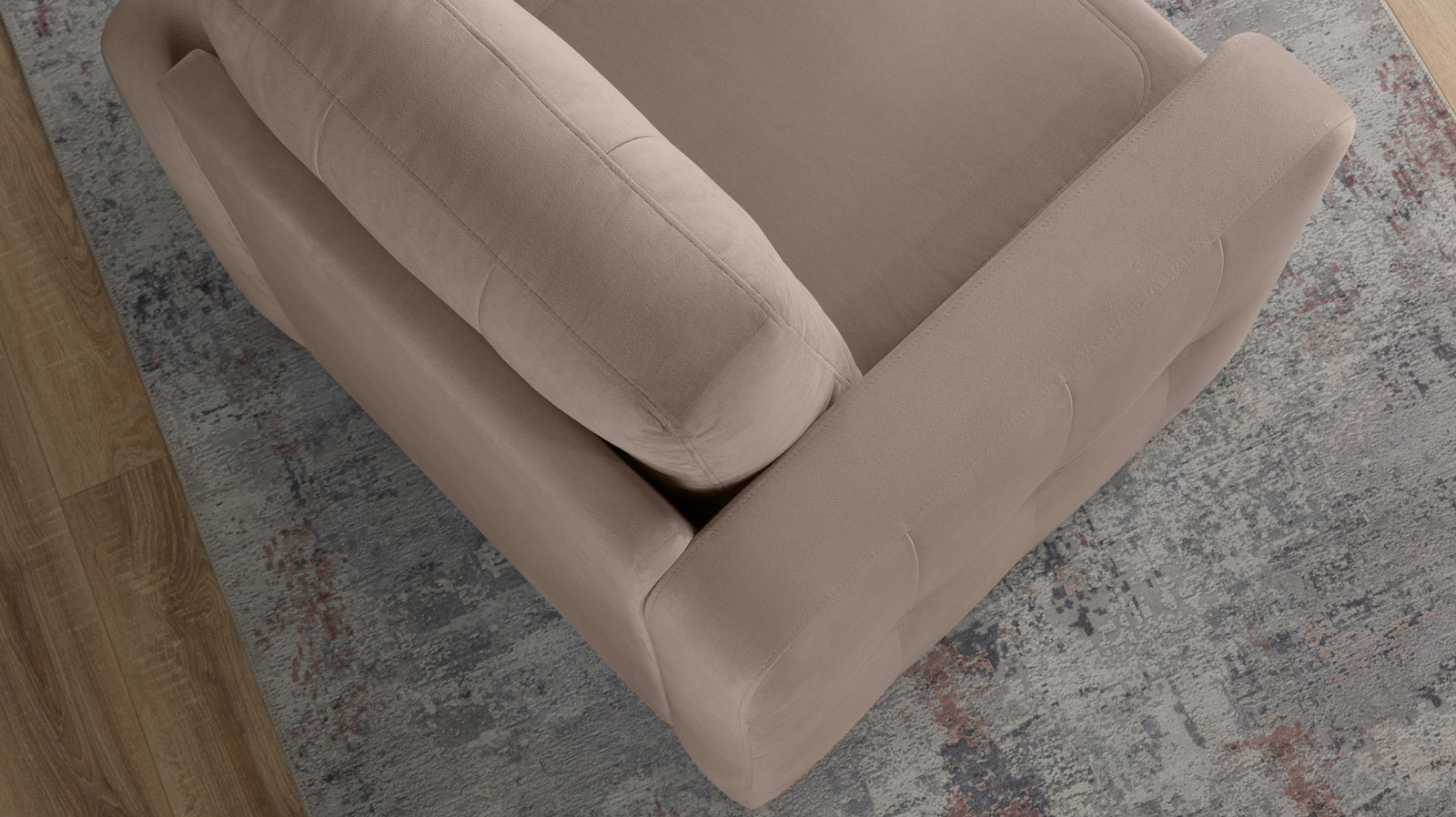 Кресло Loko Pro с широкими подлокотниками, Тк. Sky Velvet 17 85x95 — купить в Озерце