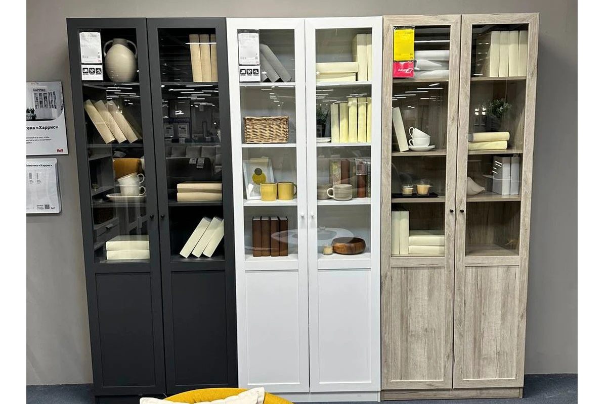 Шкаф для книг Харрис 32 (Антрацит) в мебель-центре Озерцо