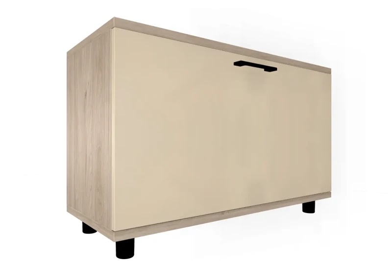 Тумба ТБ-5041-ГС-КГ (Гикори Джексон Светлый / Кашемир Глянцевый) — Мебель-центр Озерцо