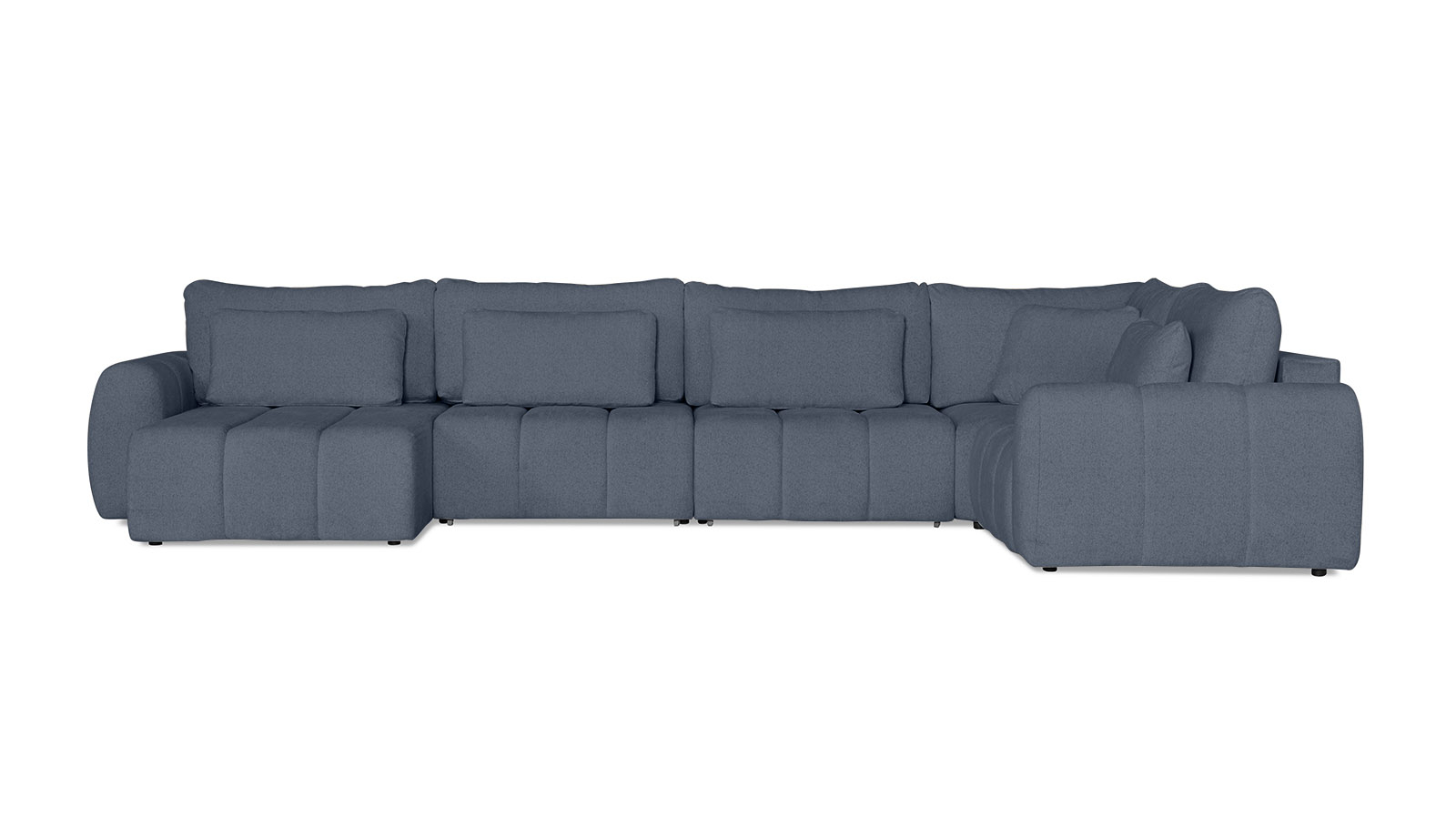 Диван -кровать П-образный Mellow-5 секц. ткань Raven 86 247x450 — купить в Озерце