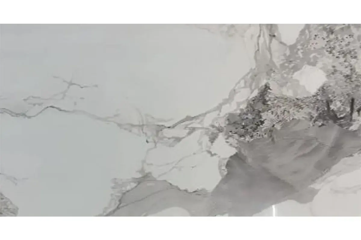 Стол обеденный Аризона 1300х800 (Керамика YB8020122BG Пандора / МДФ в пленке Черный кварц /Металл черный) - купить в Озерце