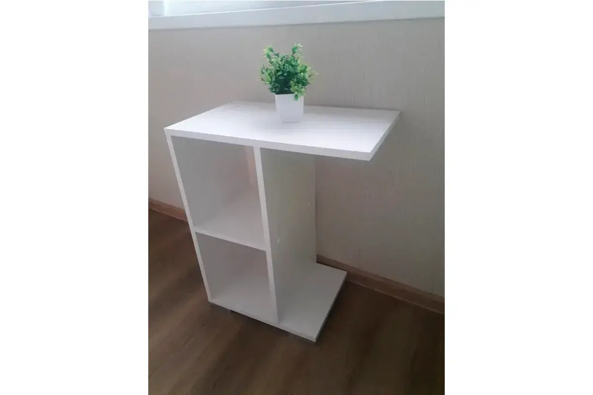 Столик прикроватный-1 Лайт (Белый) — Мебель-центр Озерцо