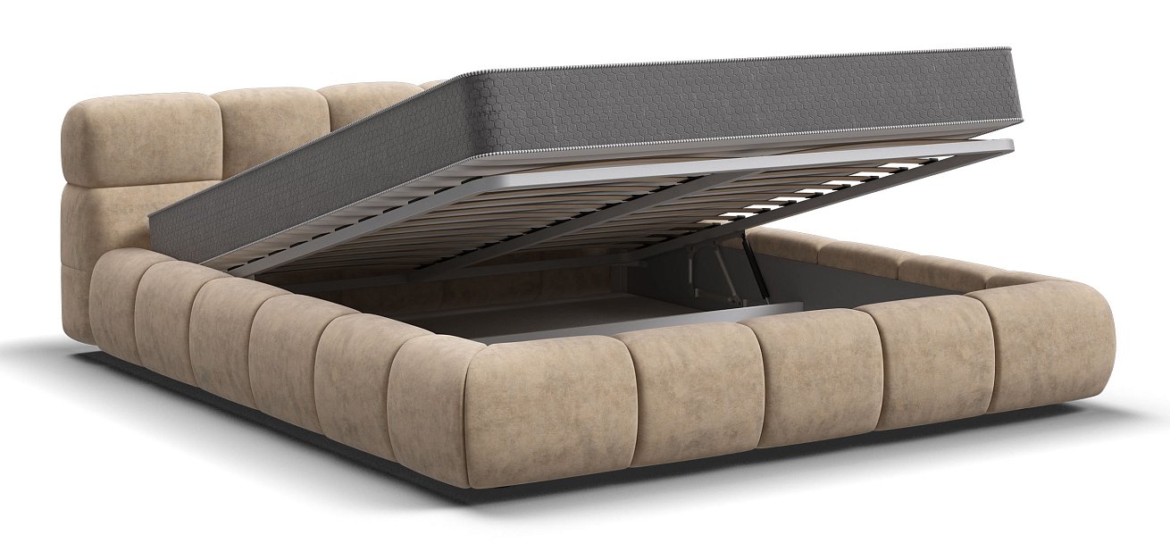 Кровать Босс Дрим 160*200 Про Велюр Royal шампань NEW - купить в Озерце