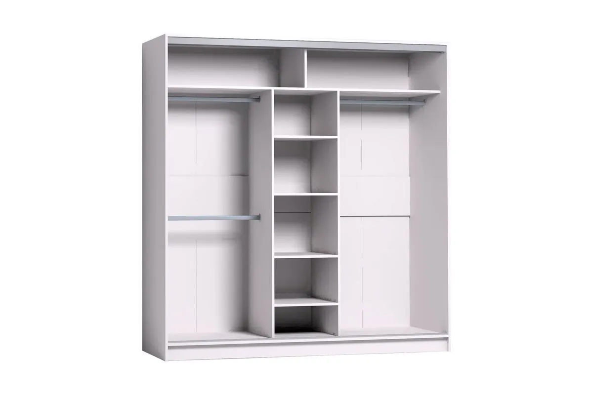 Шкаф-купе 2000 Strike Зеркало/ЛДСП (Белый) — купить в мебель-центре Озерцо Шкаф-купе 2000 Strike Зеркало/ЛДСП (Белый) в мебель-центре Озерцо