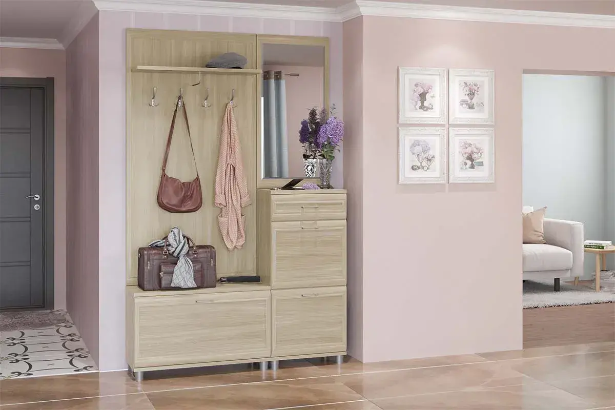 Вешалка ВШ-1002 (Ясень Асахи) — Мебель-центр Озерцо