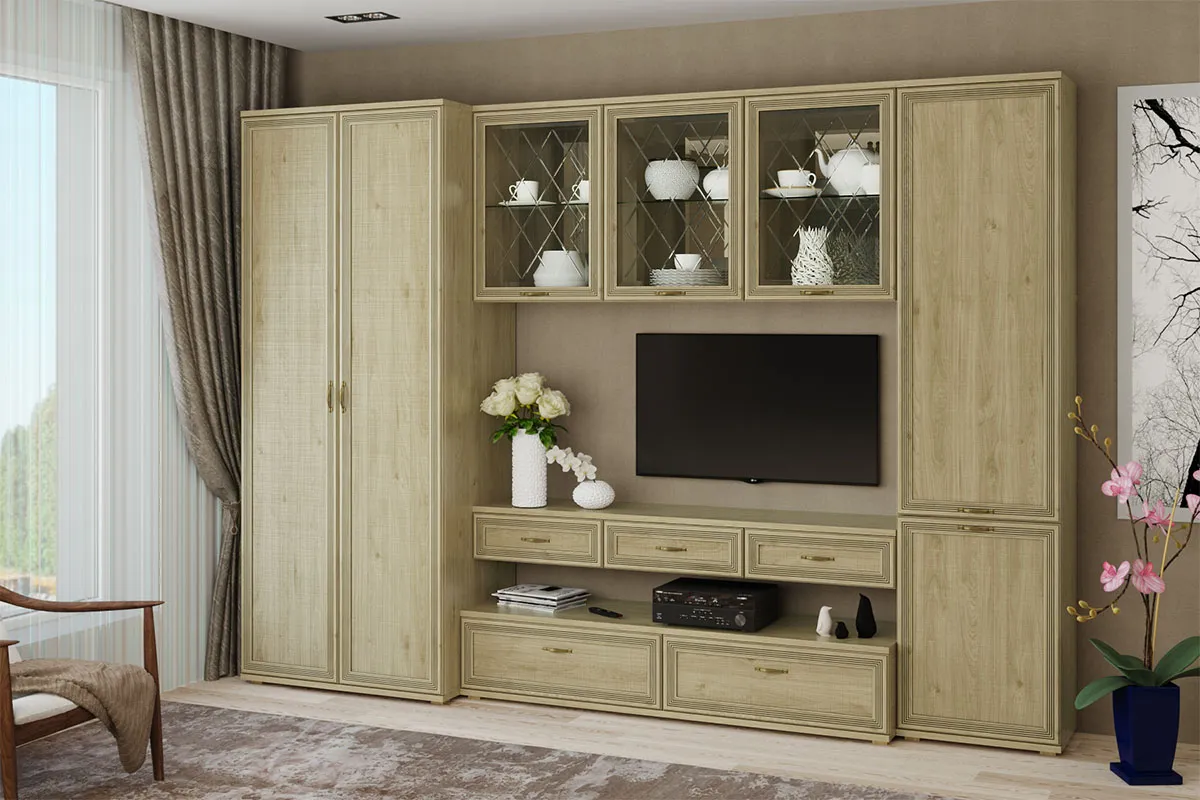 Антресоль  АН-1051 (Гикори Джексон Светлый) в мебель-центре Озерцо