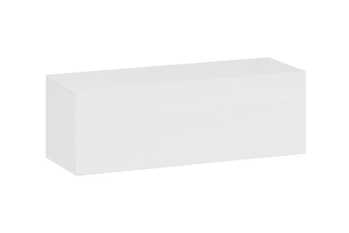 Модульная гостиная Глосс №3 (Белый глянец/Стекло/Белый глянец) — Мебель-центр Озерцо