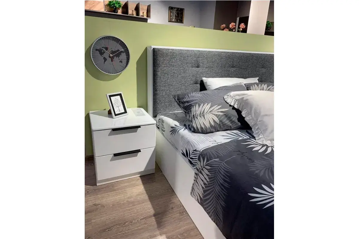 Спальня Тесса (Белый жемчуг/Белый глянец) - купить в Озерце