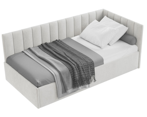 Кровать Сингл 90 угловая с подъемником. Цвет  Simple 29 - купить в Озерце