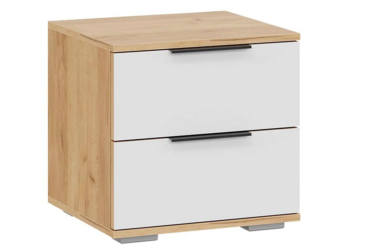 Спальный гарнитур Джоли №1 (Дуб Крафт золотой/Белый матовый/Велюр Confetti Smoke) - купить в Озерце