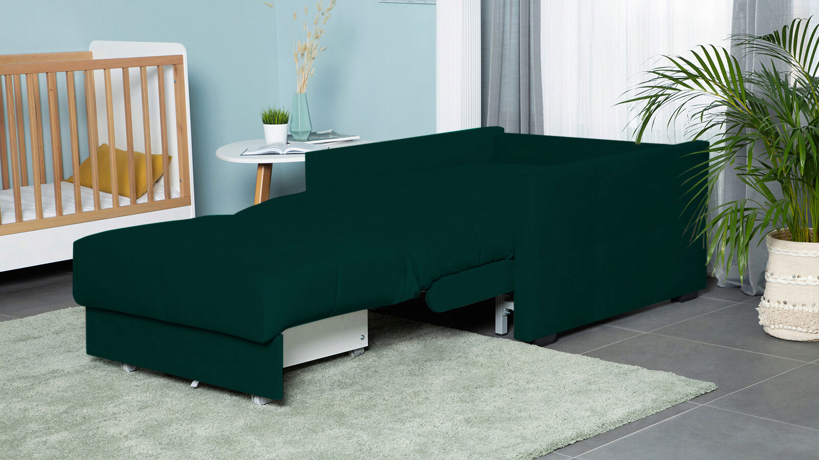 Кресло-кровать Carina Nova Sky velvet 42 80x205 — купить в Озерце