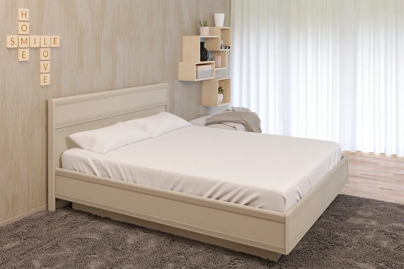 Кровать КР-1004-СК с ПМ 180х200 (Серый Кашемир) - купить в Озерце