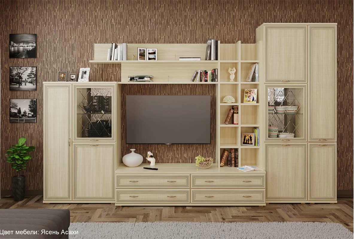 Шкаф ШК-1050 (Ясень Асахи) в мебель-центре Озерцо