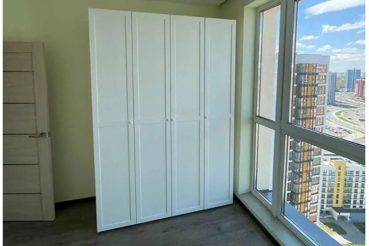 Шкаф для одежды и белья Харрис 60 с 4 глухими дверями (Белый) в мебель-центре Озерцо