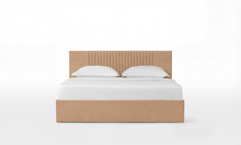 Кровать Simple, ткань Casanova Beige, 160x200 - купить в Озерце