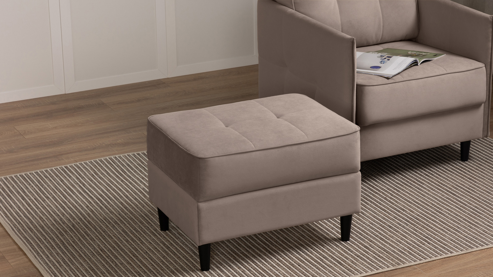 Пуф Amani Pro, Тк. Тк. Sky Velvet 17 53x68 — купить в Озерце