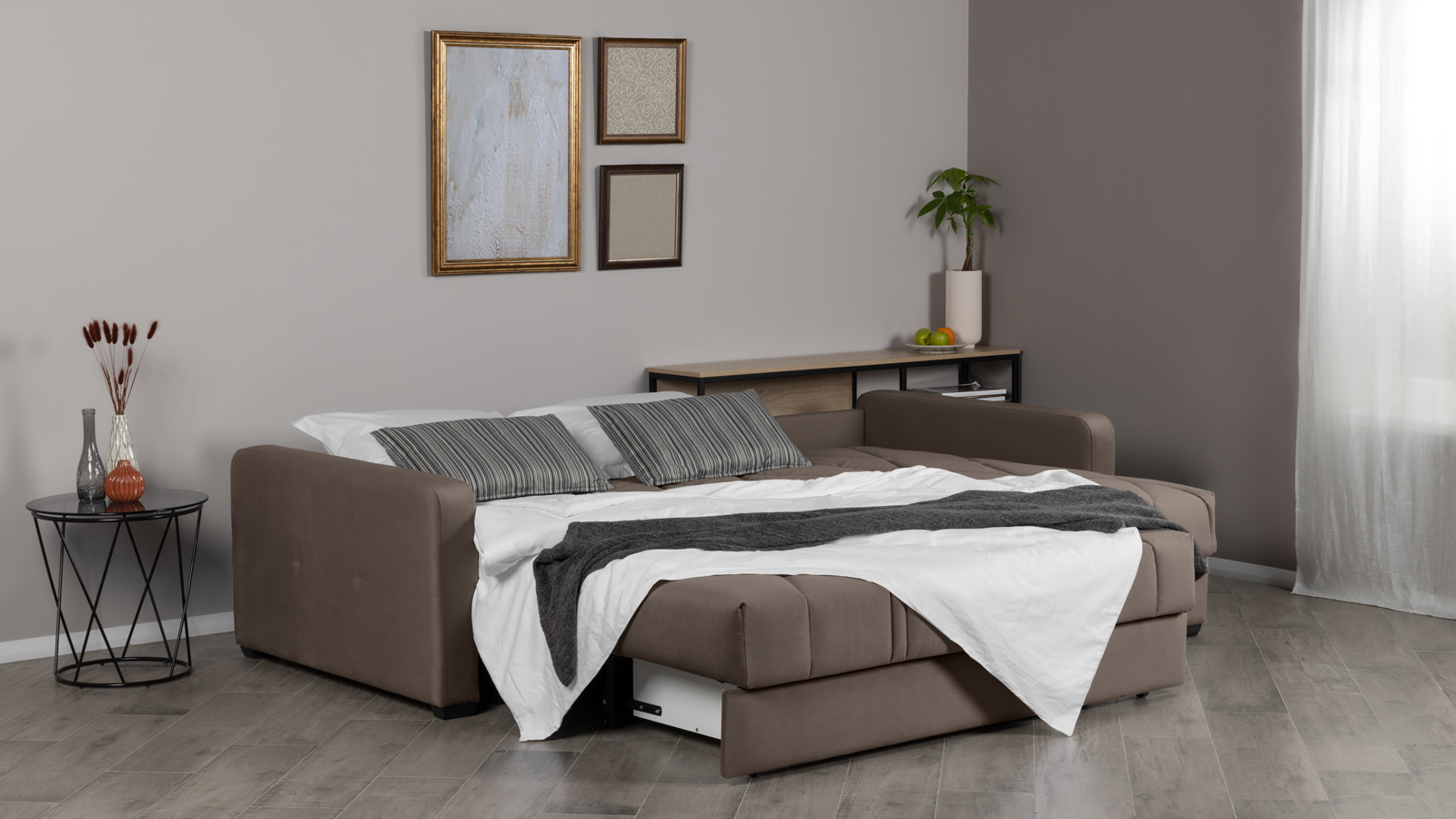 Диван угловой Domo Pro стежка ромб, ткань Sky Velvet 02 180x216 — купить в Озерце