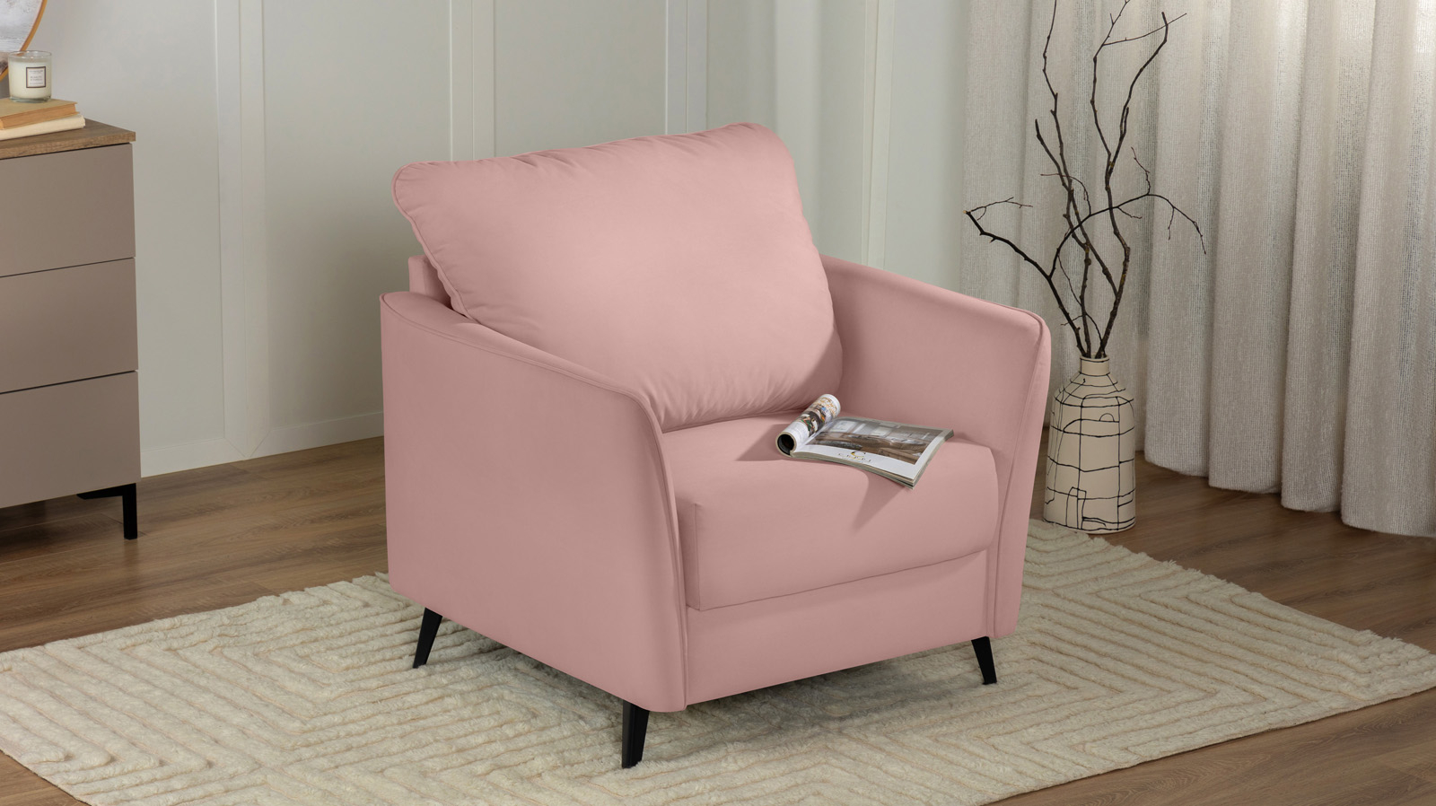 Кресло Laguna, Тк. Sky Velvet 01 87x92.5 — купить в Озерце