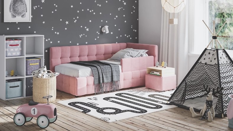 Кровать BOSS mini NEW велюр Monolit латте - купить в Озерце