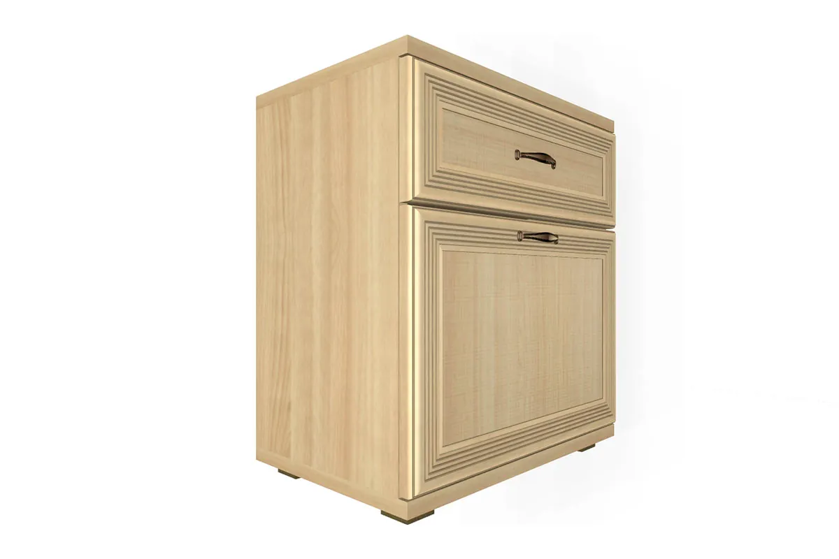 Готовый комплект для спальни СК-1022-АС-В (Ясень Асахи/Велюр) - купить в Озерце