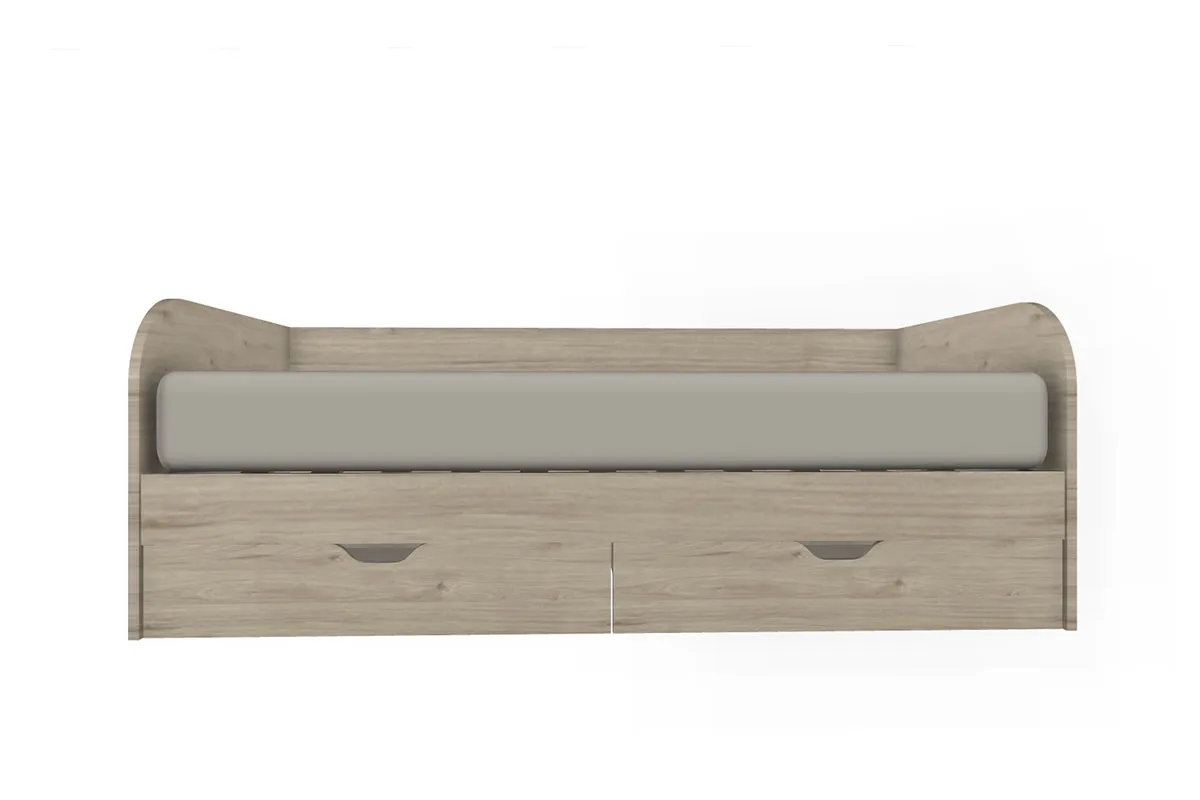 Кровать КР-117 90х190 (Гикори Джексон Светлый) - купить в Озерце