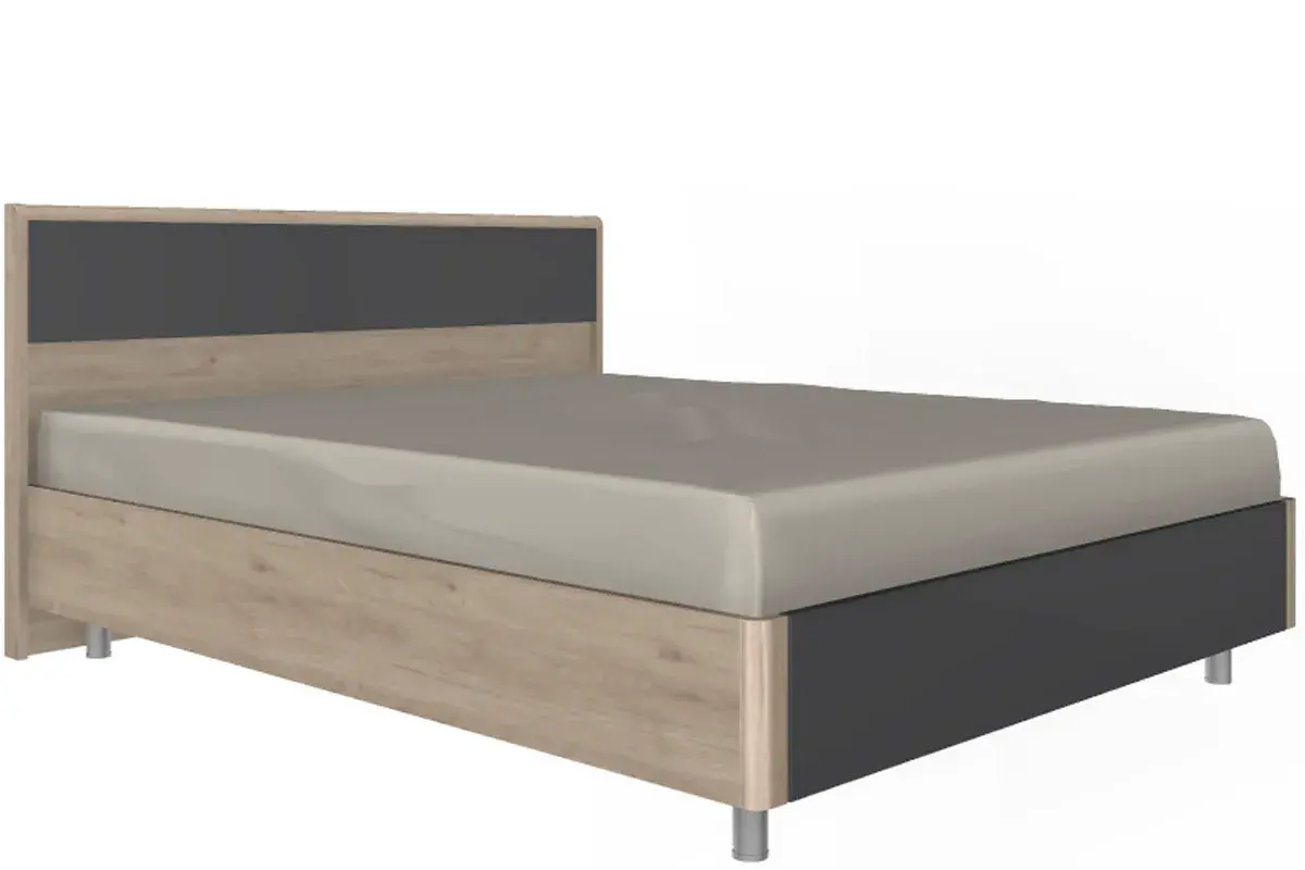 Спальня Грейс комплект 4 (Гикори Джексон Светлый/Антрацит матовый) - купить в Озерце