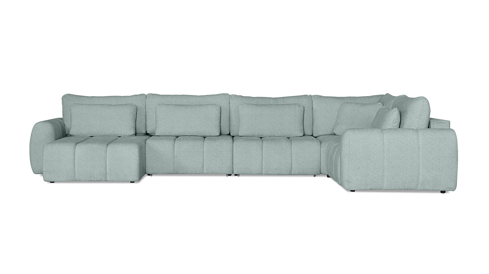 Диван -кровать П-образный Mellow-5 секц. ткань Raven 80 247x450 — купить в Озерце