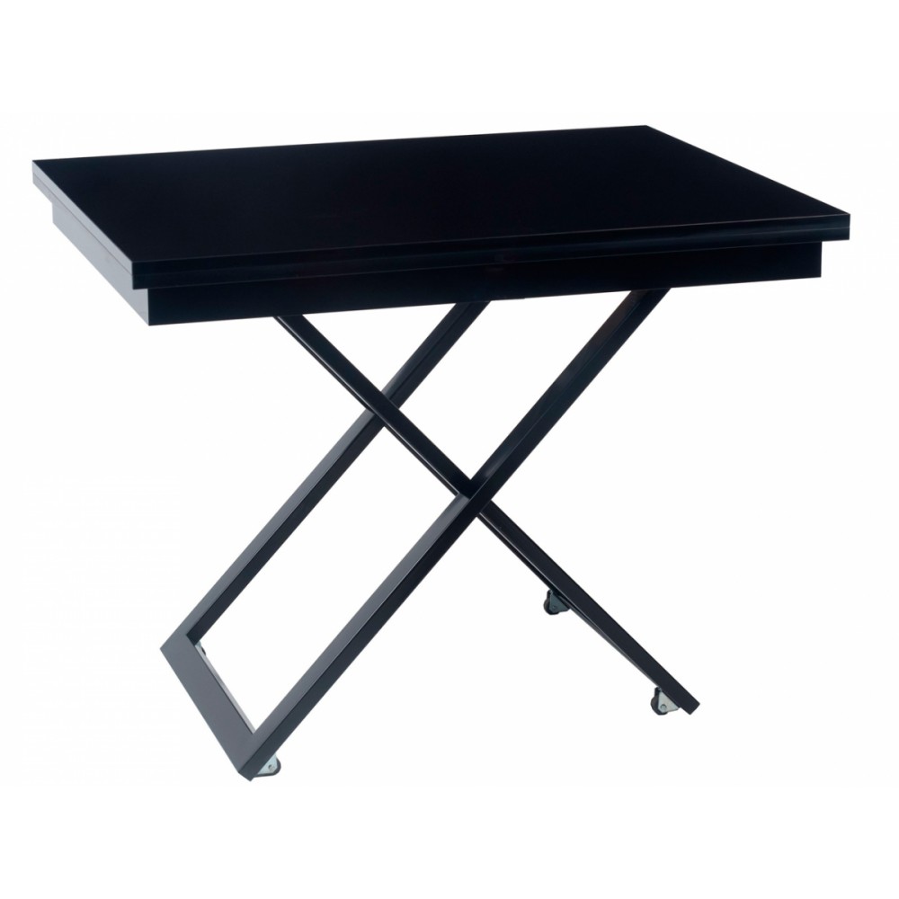 Стол-трансформер CROSS черный глянец - купить в Озерце