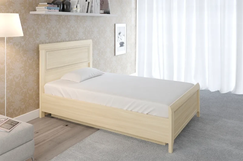 Кровать КР-1022 140х200 (Ясень Асахи) - купить в Озерце