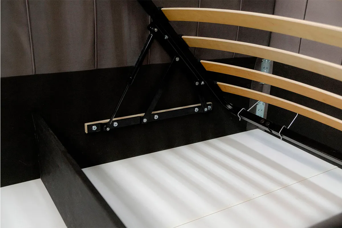 Кровать Мика с ПМ 90х200 универсальная (Newtone ANTRACITE) - купить в Озерце