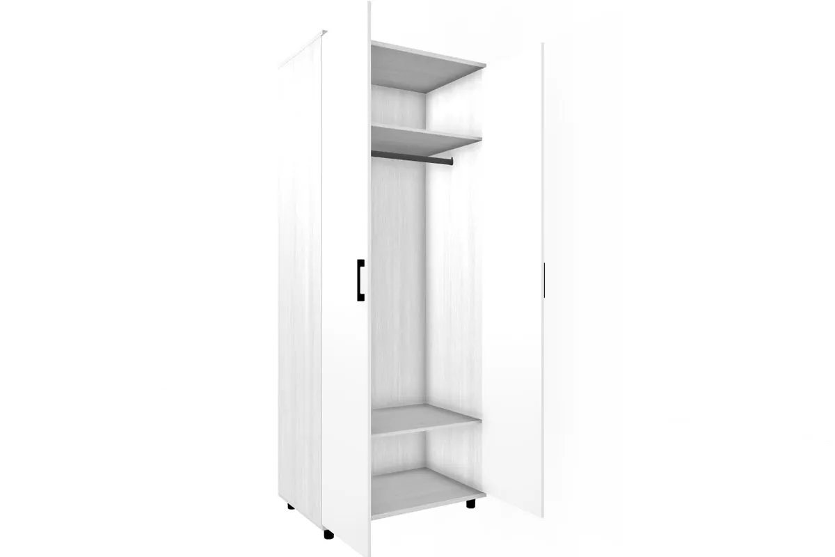 Шкаф для одежды и белья ШК-5002-СЯ-БГ (Снежный Ясень/Белый Бриллиант Глянцевый) в мебель-центре Озерцо