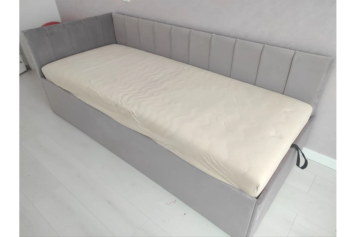 Кровать Мика с ПМ 90х200 универсальная Newtone Light GREY - купить в Озерце