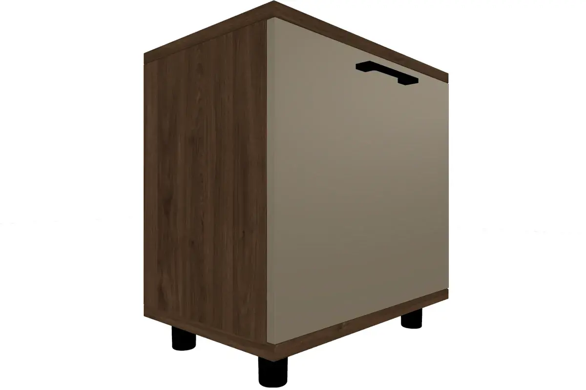 Прихожая Грейс комплект 8 (Гикори Джексон Темный/Латте Матовый) — Мебель-центр Озерцо