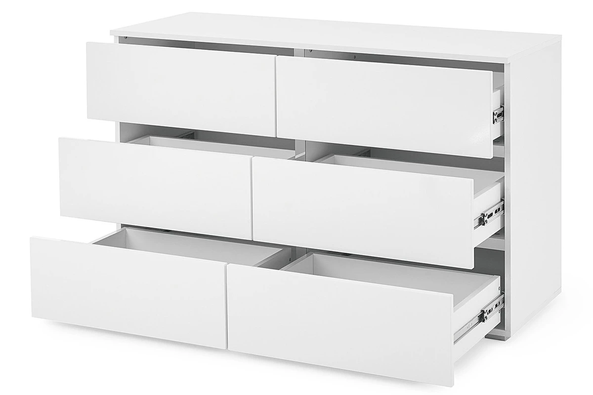 Комод широкий Линда 52 (Белый снег) — Мебель-центр Озерцо